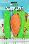 A &E Cages Nibbles Small Animal Loofah Chew Toy Carrot Celery; 1ea