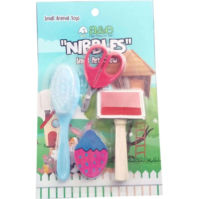 A and E Cages Nibbles Small Animal Grooming Kit Multi; 1ea-One Size