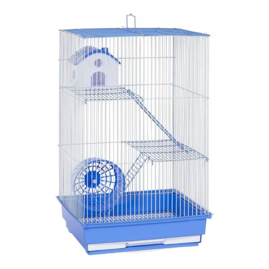 A&E 3 Story Hamster/Gerbil Cage with  House And Wheel 14 x 11 x 22 in. (Case of 4)