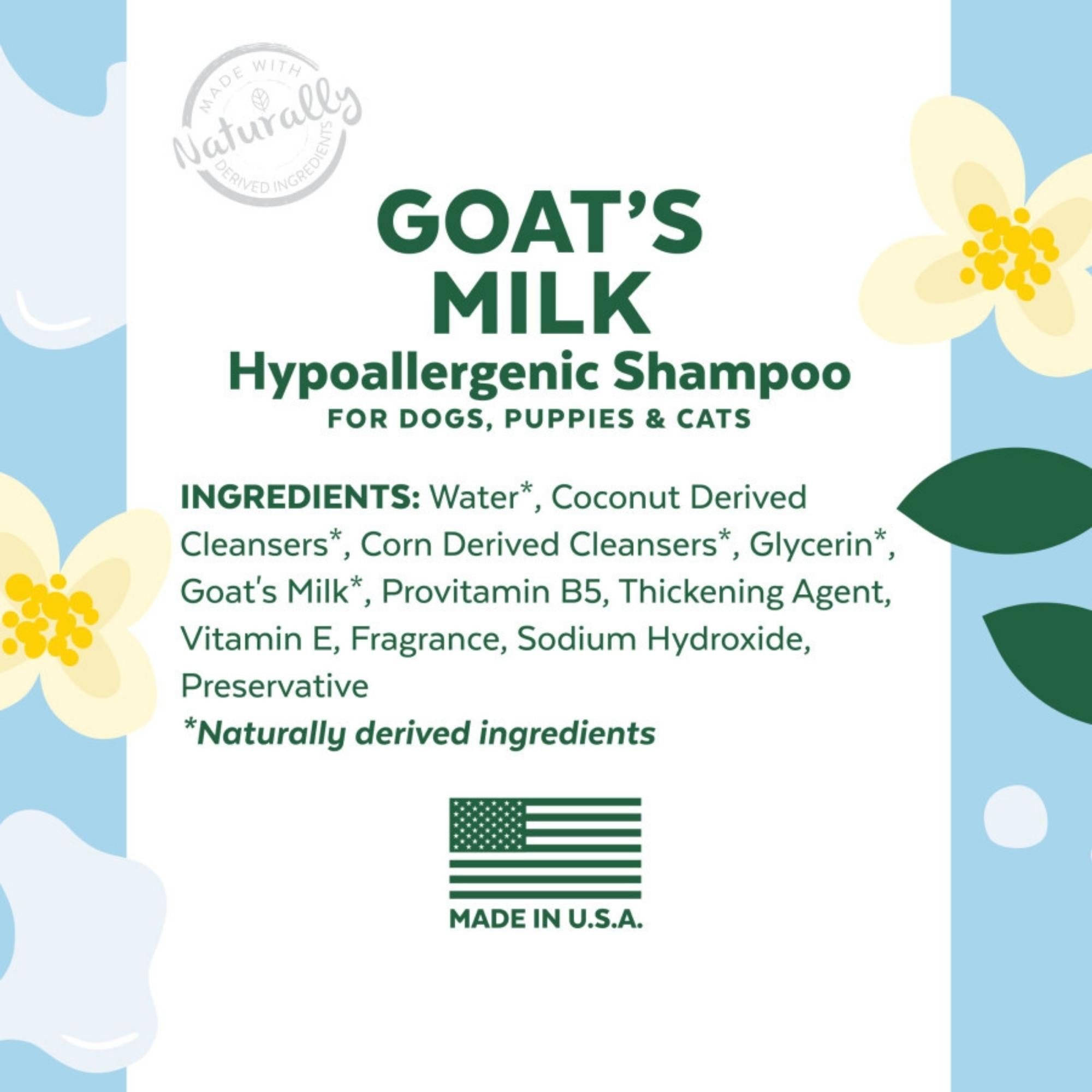 TropiClean Essentials Goat's Milk Shampoo for Dogs, Puppies & Cats 1ea/16 oz Default Title