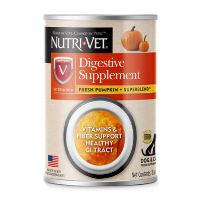 Nutri-Vet Digestive Supplement Fresh Pumpkin & Superblend 15oz 1ea/15 oz