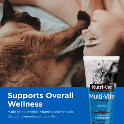 Nutri-Vet Multi-Vite Salmon Paw-Gel for Cats 1ea/3 oz