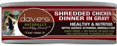 Daves Naturally Healthy Shredded Chicken In Gravy 5.5oz. (Case of 24)