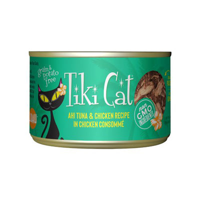 Tiki Pets Cat Hookena Luau Tuna and Chicken 6oz. (Case of 8)