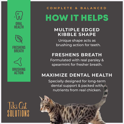 Tiki Pet Cat Solutions Dental Chicken 5.6Lb