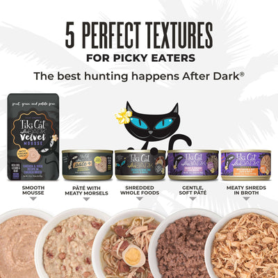 Tiki Pet Cat After Dark Shreds 3oz. Variety Pack (Case of 12)