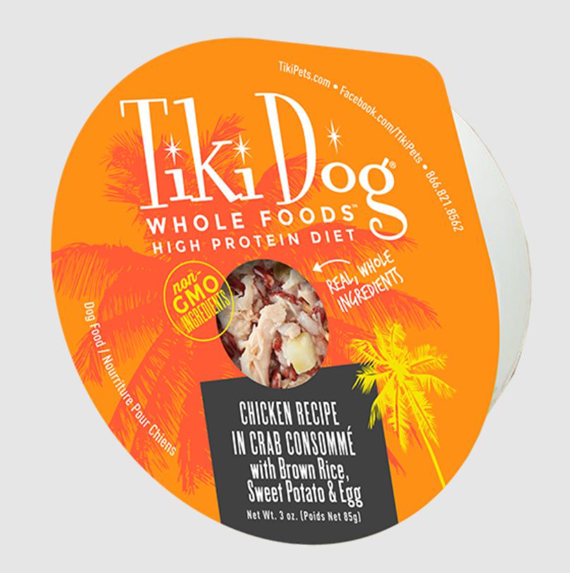 Tiki Pet Dog Luau Chicken Crab Consomme 3oz. (Case of 4)