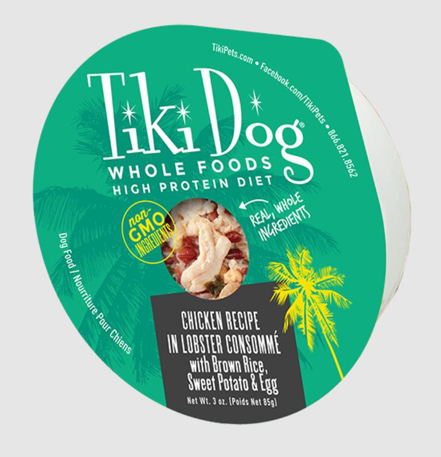 Tiki Pet Dog Luau Chicken Lobster Consomme 3oz. (Case of 4)