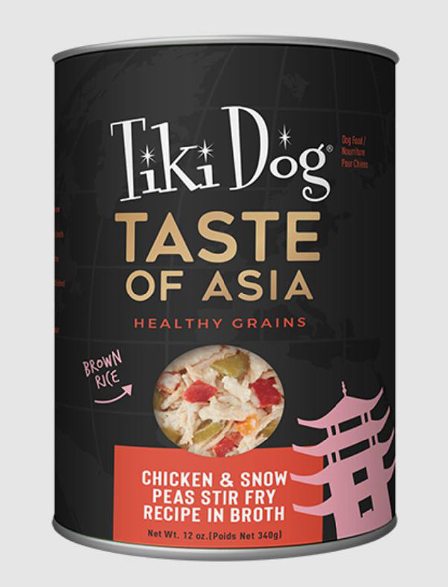 Tiki Pet Dog Gourment Asian Chicken 12oz. (Case of 8)