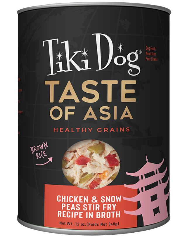 Tiki Pet Dog Gourment Asian Chicken 12oz. (Case of 8)