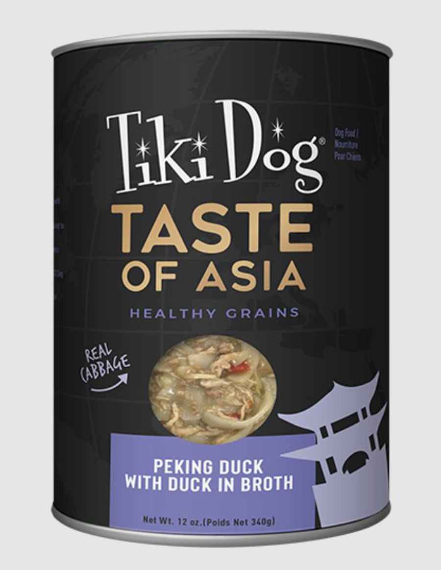 Tiki Pet Dog Gourmet Asian Duck 12oz. (Case of 8)