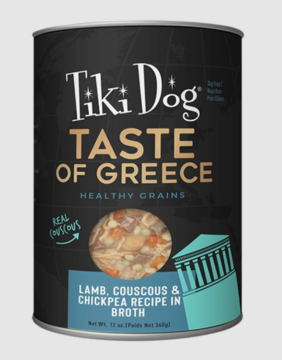 Tiki Pet Dog Gourmet Greek Lamb 12oz. (Case of 8)