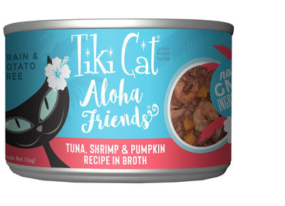 Tiki Pets Cat Aloha Tuna; Shrimp and Pumpkin 5.5oz. (Case of 8)