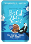 Tiki Pets Cat Aloha Tuna; Tilapia and Pumpkin 3oz. Pouch (Case of 12)