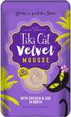 Tiki Pets Cat Velvet Mousse Chicken and Egg in Broth 2.8oz. (Case of 12)