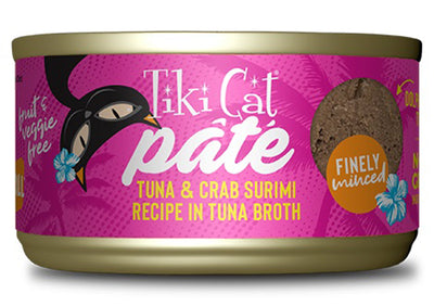 Tiki Pet Cat Grill Pate Tuna and Crab 2.8oz. (Case of 12)