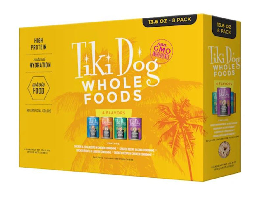 Tiki Pet Dog Whole Food 13.6oz. Variety Pack (Case of 8)