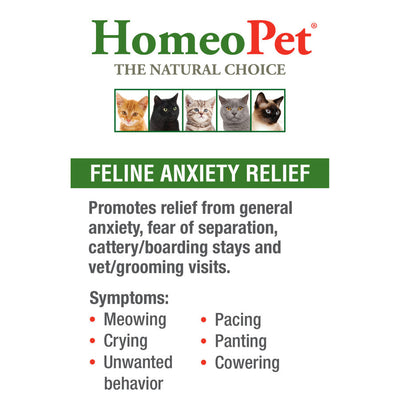 HomeoPet Feline Anxiety Relief Drops 1ea/15 ml