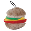 Aspen Hamburger with Squeakers Small Dog & Puppy Toy Multi-Color 1ea/MD