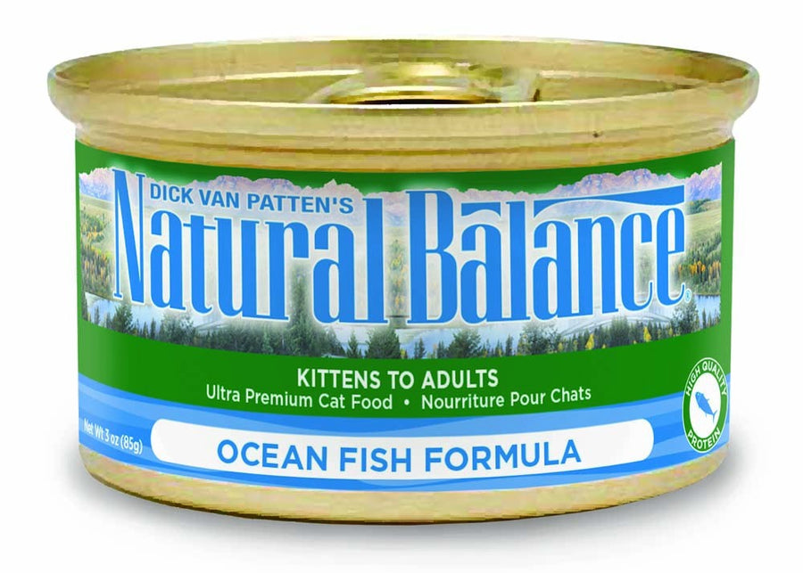 Natural Balance Pet Foods Ocean Fish Formula Canned Cat Wet Food 5.5 oz 24 Pack