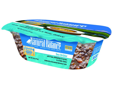 Natural Balance Pet Foods Delectable Delights Wet Cat Food Sea Brulee Stew 12ea/2.5 oz