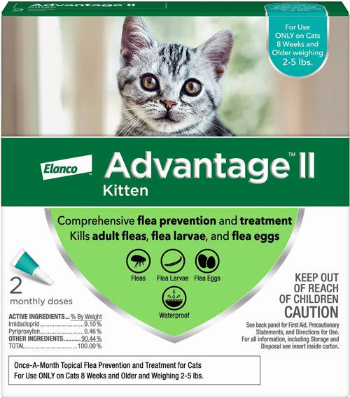 Advantage II Kitten Turquoise 2-Pack (3packs)