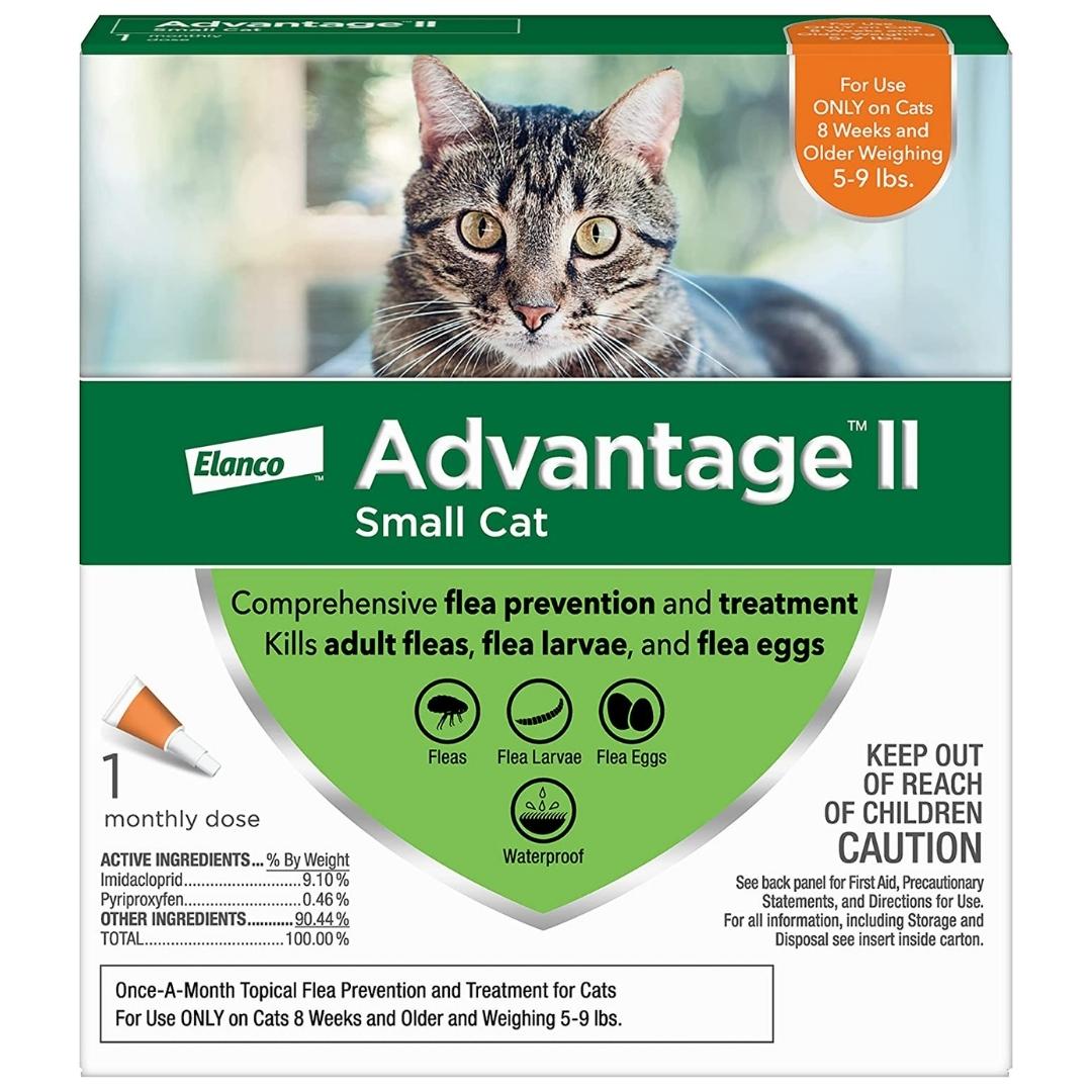 Advantage II Flea Protection Small Cat 5-9lbs