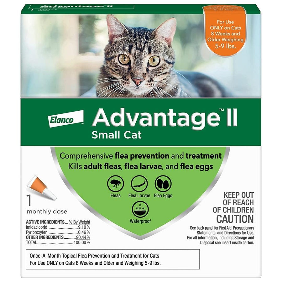 Advantage II Small Cat Single Dose Orange