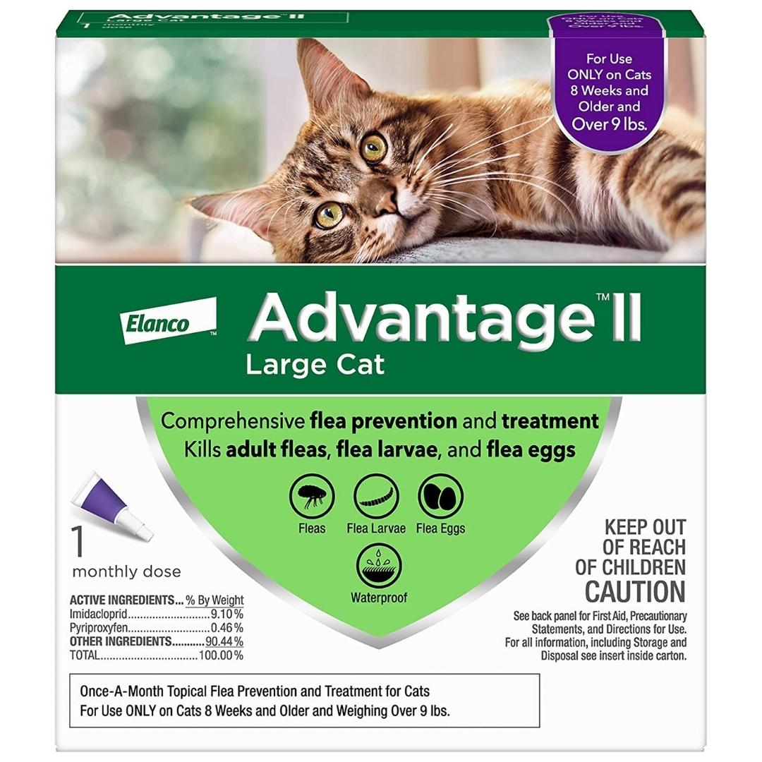 Advantage II Flea Protection Large Cat Over 9lbs