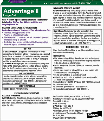 Advantage II Cat Large Purple 4-Pack