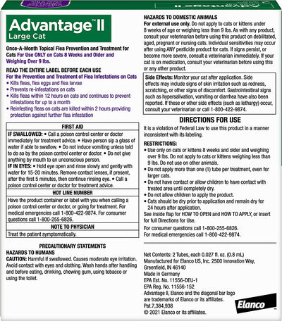 Advantage II Cat Large Purple 2-Pack