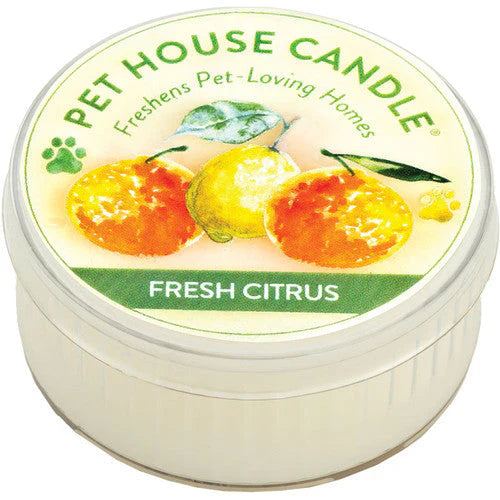 Pet House Candle Fresh Citrus Mini Case of 12