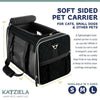 Katziela Quilted Companion Carrier Black Large