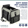 Katziela Quilted Companion Carrier Gray Large