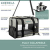 Katziela Quilted Companion Carrier Gray Large