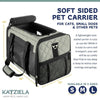 Katziela Quilted Companion Carrier Gray Small