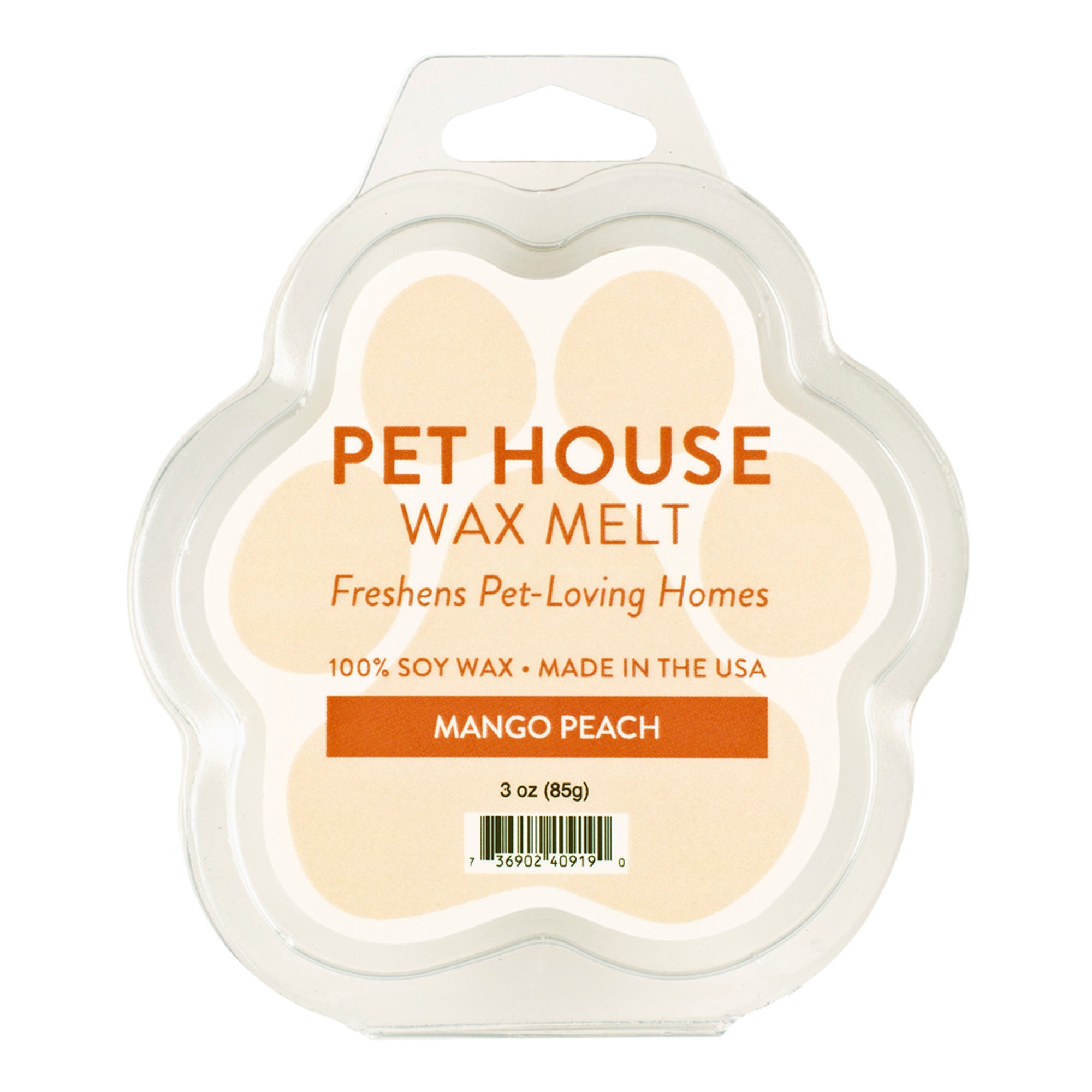 Pet House Candle Wax Melt Mango Peach Case of 12