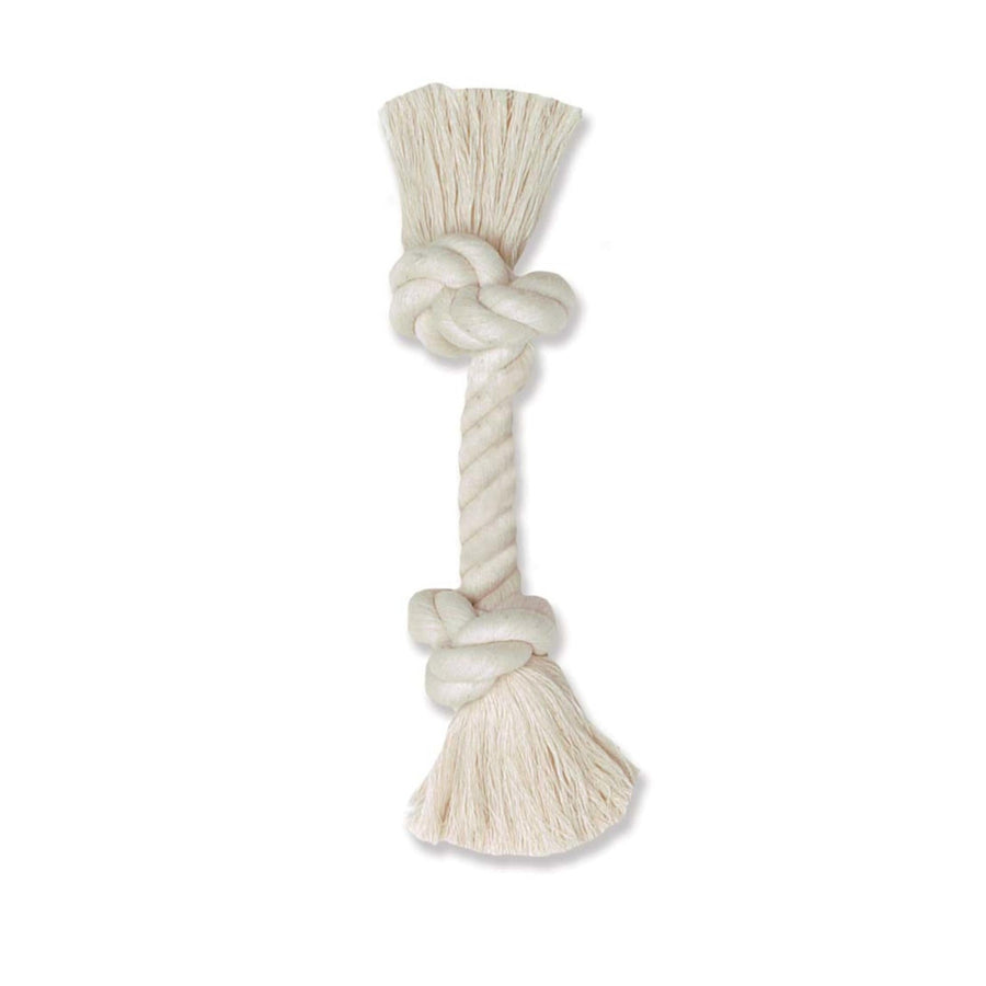 Mammoth Pet Products 100% Cotton Rope Bone Dog Toy White 1ea/16 in, XL Default Title