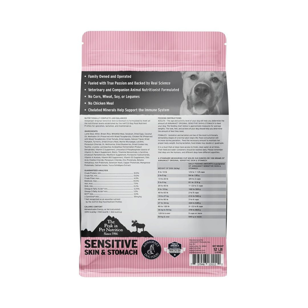 Annamaet Original Dd 12Lb Senstve Skin & Stomach Millet