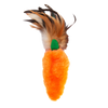 KONG Refillables Catnip Carrot with Feather Cat Toy Orange 1ea/One Size