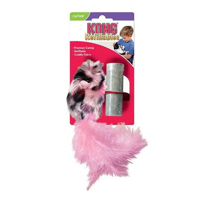 KONG Refillables Catnip Field Mouse Cat Toy Pink 1ea/One Size