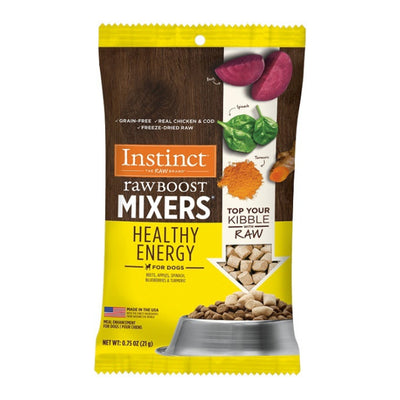 Natures Variety Raw Boost Mixers Dog Freeze-dried .75oz. Healthy Energy Chicken/COD (Case of 8)