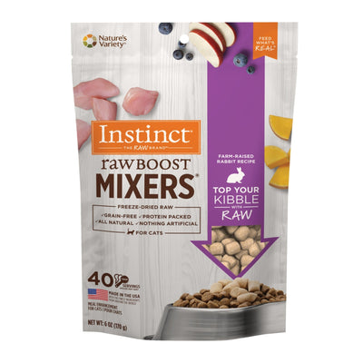 Natures Variety Raw Boost Mix Cat Rabbit 6oz. Instinct Freeze Dried