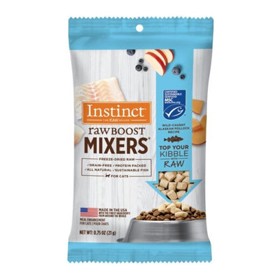 Natures Variety Instinct Raw Boost Mixers Cat Freeze-dried .75oz. Alaskan Pollock Topper (Case of 8)