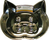 Our Pets Metalshield Cat Face Dish