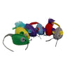 Multipet Stitch Mice Cat Toy with Catnip Assorted 2.25 in 6 Pack