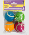 Multipet Squeaky Tennis Balls 4Pk. 2 Inch