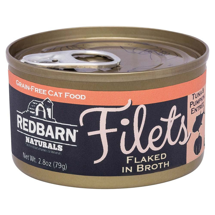 Redbarn Pet Products Filets Flaked in Broth Wet Cat Food Tuna & Pumpkin 12ea/2.8 oz, 12 pk
