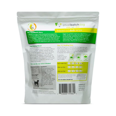 Smallbatch Dog Freeze Dried Slider Duck 25 oz (4 Per Case)