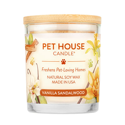 Pet House Candle Vanilla Sandalwood Large Case of 3